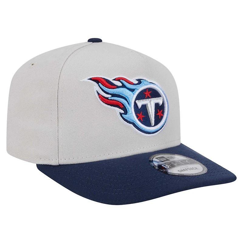 Men's New Era Stone Tennessee Titans Decent 9FIFTY A-Frame Snapback Hat