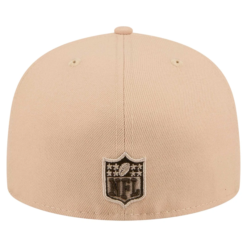 Men's New Era Tan Tennessee Titans Candied Pecan 59FIFTY Fitted Hat