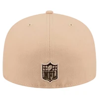 Men's New Era Tan Tennessee Titans Candied Pecan 59FIFTY Fitted Hat