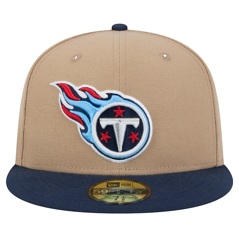 Casquette ajustée 59FIFTY pour homme avec logo principal des Titans du Tennessee de New Era