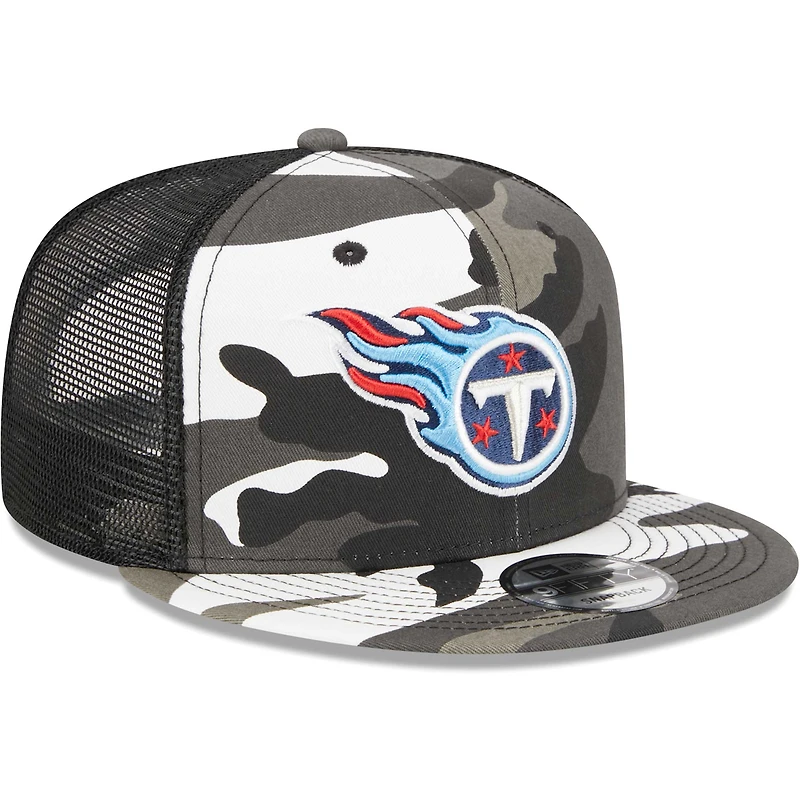 Casquette snapback New Era Urban Camo Tennessee Titans 9FIFTY Trucker Snapback pour homme