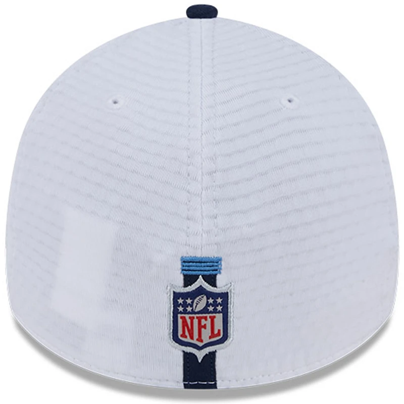 Casquette flexible 39THIRTY New Era pour hommes, Tennessee Titans 2024 NFL Training Camp, blanc/bleu marine