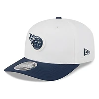 Men's New Era  White/Navy Tennessee Titans 2025 NFL Training Camp 9SEVENTY Adjustable Hat