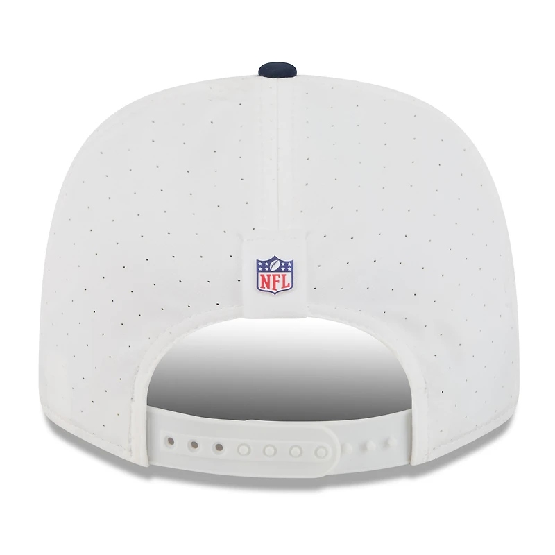 Men's New Era  White/Navy Tennessee Titans 2025 NFL Training Camp 9SEVENTY Adjustable Hat