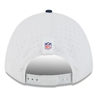 Men's New Era  White/Navy Tennessee Titans 2025 NFL Training Camp A-Frame 9FORTY Adjustable Hat