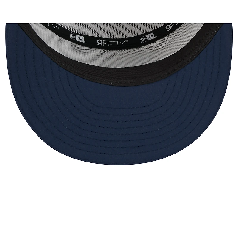 Casquette snapback 9FIFTY à panneaux fendus New Era pour homme, blanc/bleu marine, Tennessee Titans, camp d'entraînement NFL 2025