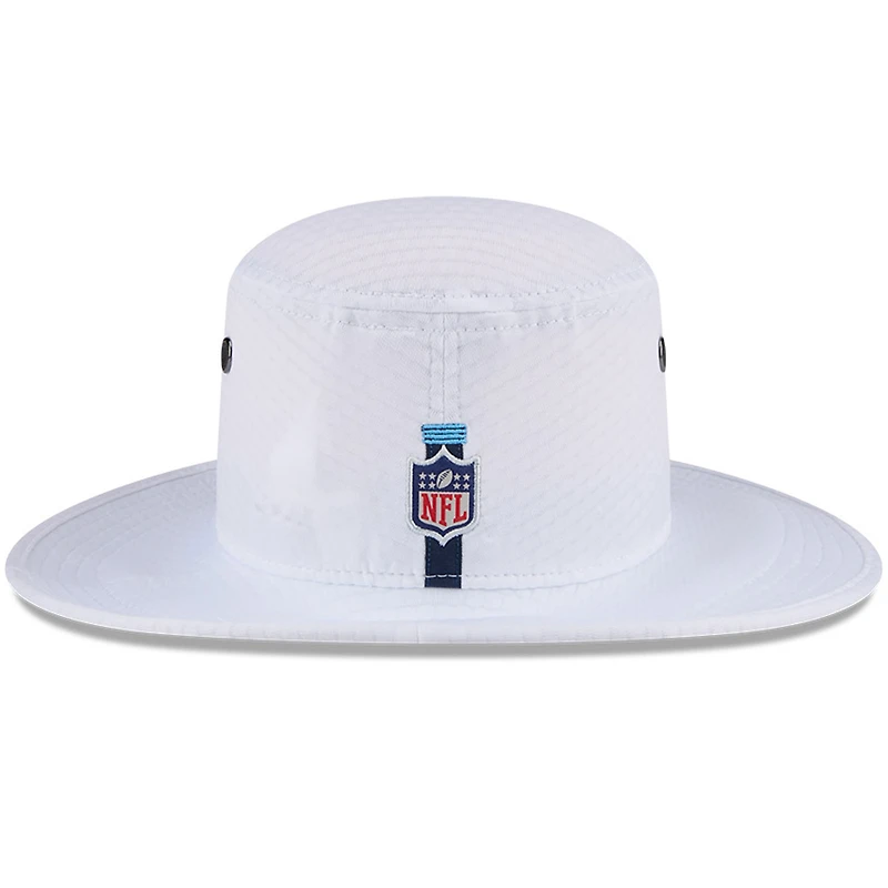 Men's New Era White Tennessee Titans 2024 NFL Training Camp Panama Bucket Hat