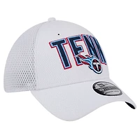 Men's New Era White Tennessee Titans Breakers 39THIRTY Flex Hat