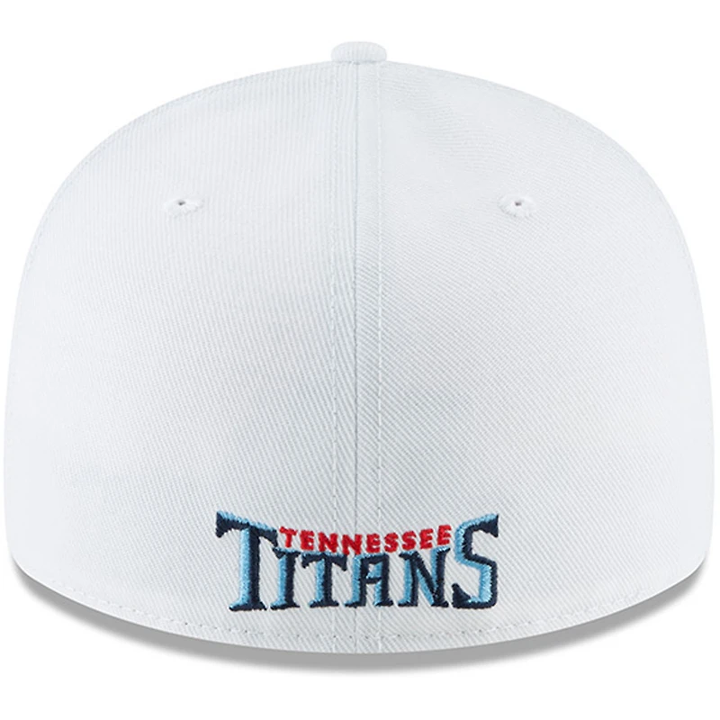 Men's New Era White Tennessee Titans Omaha Low Profile 59FIFTY Fitted Hat
