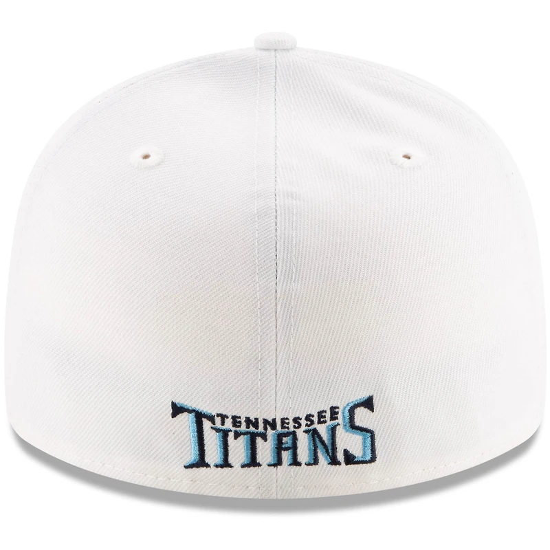 Casquette ajustée 59FIFTY à profil bas des Tennessee Titans Omaha New Era pour homme, blanche