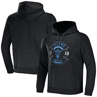 Men's NFL x Darius Rucker Collection by Fanatics Heather Charcoal Tennessee Titans Radar Pullover Hoodie