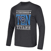 Men's NFL x Darius Rucker Collection by Fanatics Heathered Charcoal Tennessee Titans Long Sleeve T-Shirt