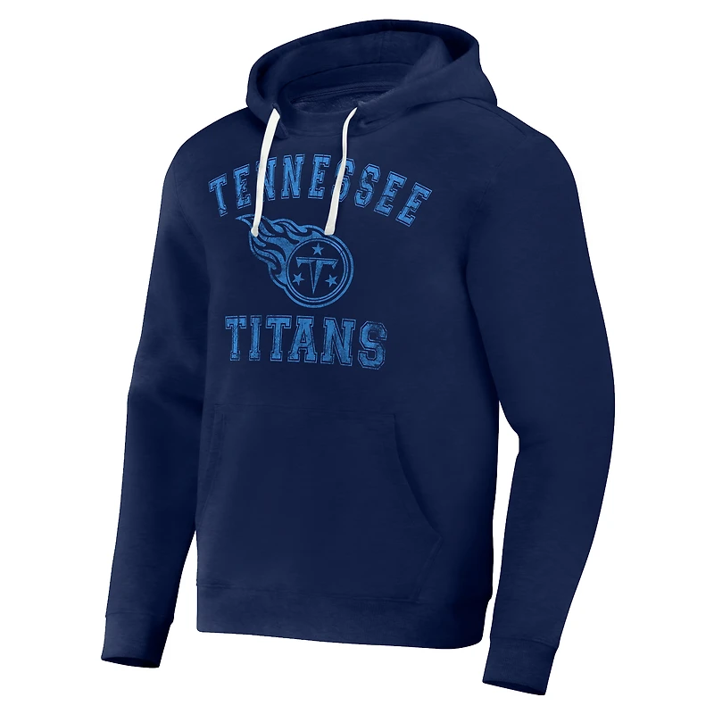 Men's NFL x Darius Rucker Collection by Fanatics Navy Tennessee Titans Coaches Pullover Hoodie