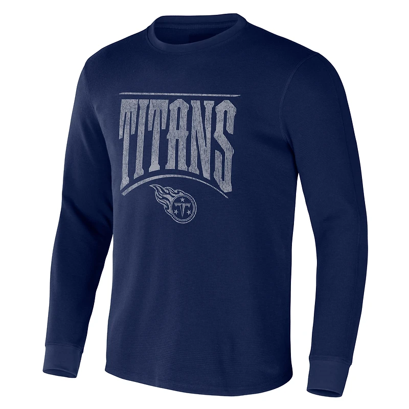 T-shirt thermique à manches longues pour homme NFL x Darius Rucker Collection by Fanatics Navy Tennessee Titans