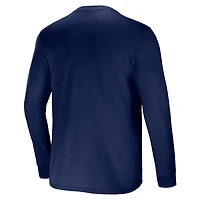 Collection NFL x Darius Rucker pour hommes par Fanatics - T-shirt bleu marine à manches longues et poche de l'équipe des Titans du Tennessee