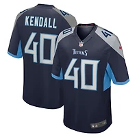 Men's Nike Anthony Kendall  Navy Tennessee Titans Team Game Jersey