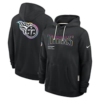Sweat à capuche Nike noir Tennessee Titans NFL Crucial Catch 2025 pour homme, édition standard Dri-FIT