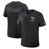 Men's Nike Black Tennessee Titans 2025 NFL Crucial Catch Tri-Blend Dri-FIT T-Shirt