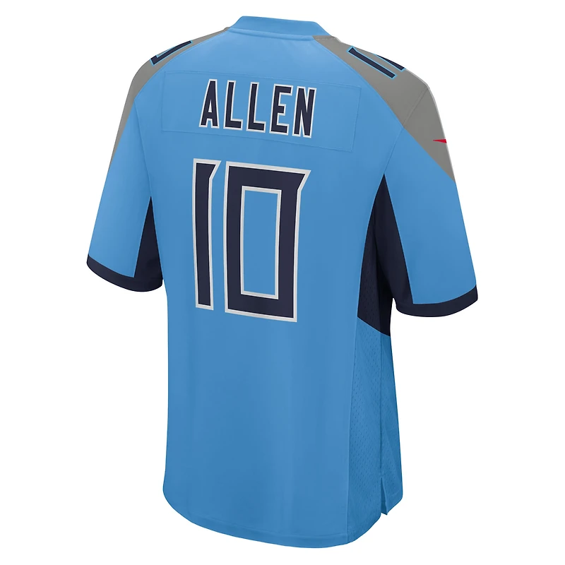 Men's Nike Brandon Allen  Light Blue Tennessee Titans Team Game Jersey