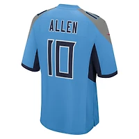 Men's Nike Brandon Allen  Light Blue Tennessee Titans Team Game Jersey