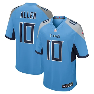 Men's Nike Brandon Allen  Light Blue Tennessee Titans Team Game Jersey