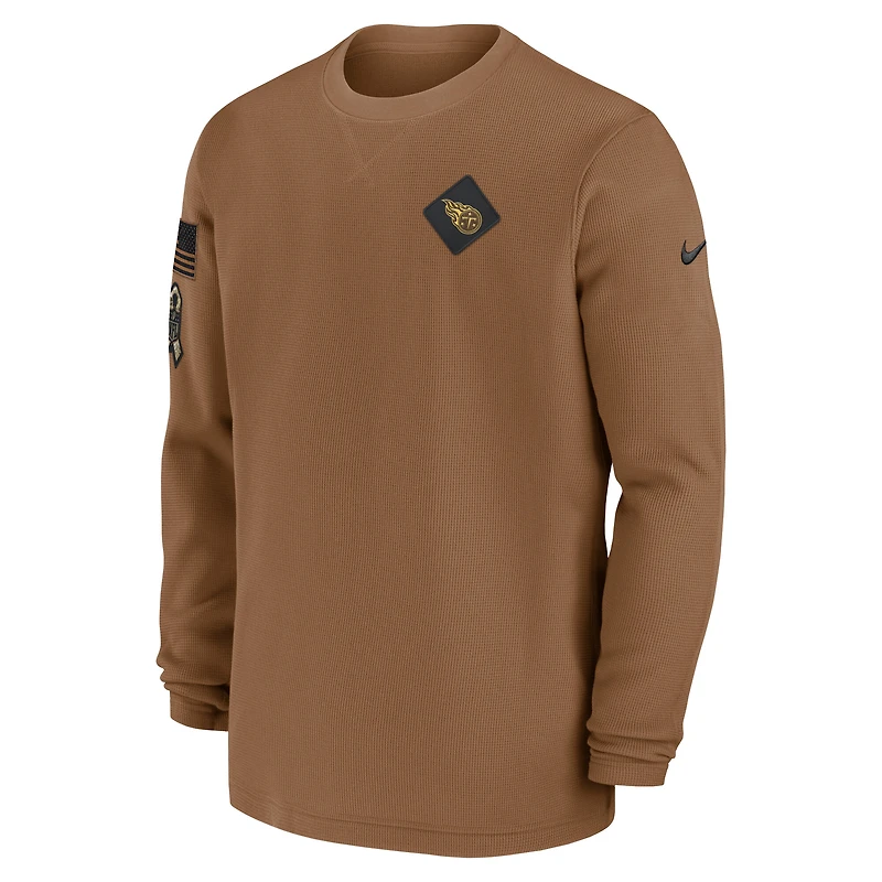 Men's Nike Brown Tennessee Titans Salute to Service Pullover Sweatshirt
