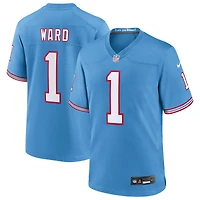 Maillot Nike Cameron Ward bleu clair pour homme, Tennessee Titans, choix de premier tour la draft NFL 2025, deuxième match alternatif