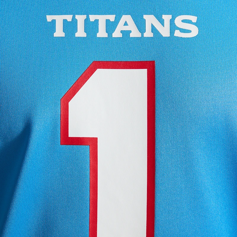 Maillot de match Nike Cameron Ward bleu clair des Titans du Tennessee pour homme