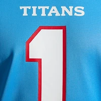 Maillot de match Nike Cameron Ward bleu clair des Titans du Tennessee pour homme