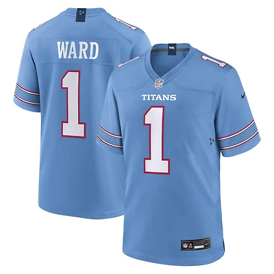 Men's Nike Cameron Ward Light Blue Tennessee Titans Game Jersey