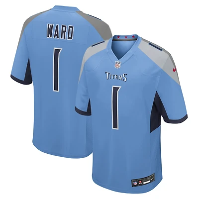 Maillot de match alternatif Nike Cameron Ward bleu marine des Titans du Tennessee pour homme