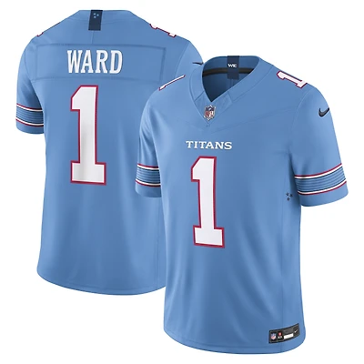 Maillot Nike Cameron Ward bleu clair Tennessee Titans Vapor F.U.S.E. édition limitée cousue