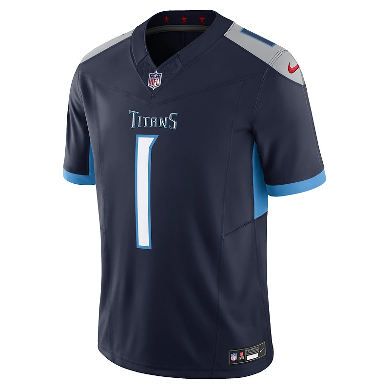Maillot Nike Cameron Ward bleu marine des Titans du Tennessee pour homme, édition limitée