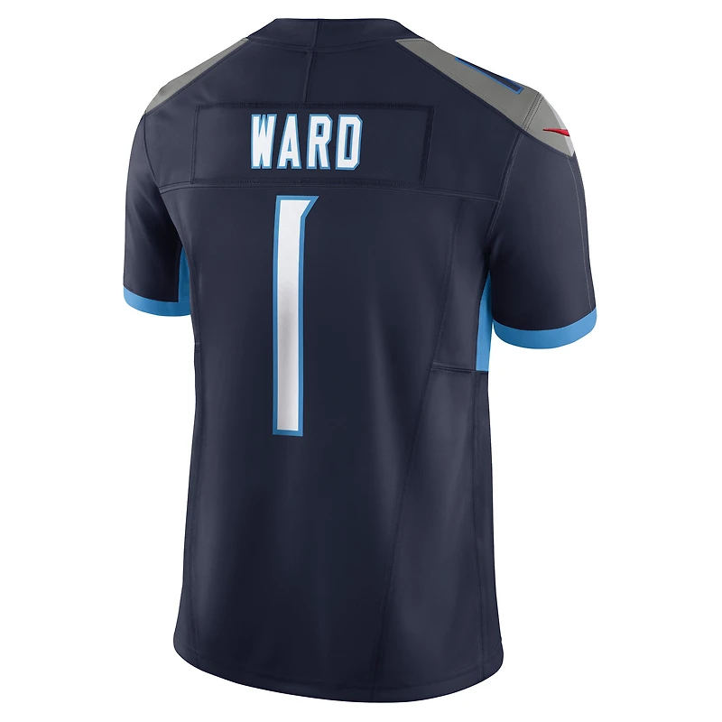 Maillot Nike Cameron Ward bleu marine des Titans du Tennessee pour homme, édition limitée