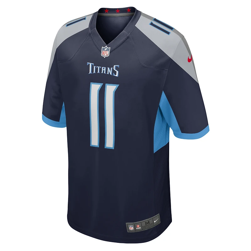 Men's Nike Chris Moore  Navy Tennessee Titans Game Jersey