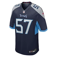 Men's Nike Curtis Jacobs  Navy Tennessee Titans Team Game Jersey