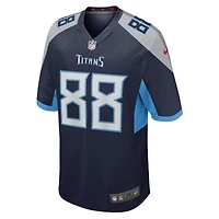 Maillot de match Nike David Martin-Robinson bleu marine Tennessee Titans pour homme