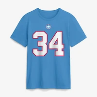 Men's Nike Earl Campbell Light Blue Tennessee Titans Retired Name & Number T-Shirt