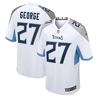 Men's Nike Eddie George White Tennessee Titans Retired Player Game Jersey