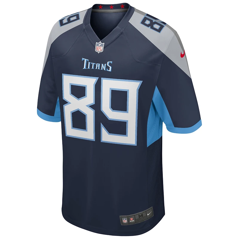 Maillot de joueur retraité Nike Frank Wycheck pour hommes, bleu marine, Tennessee Titans Game
