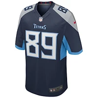 Maillot de joueur retraité Nike Frank Wycheck pour hommes, bleu marine, Tennessee Titans Game