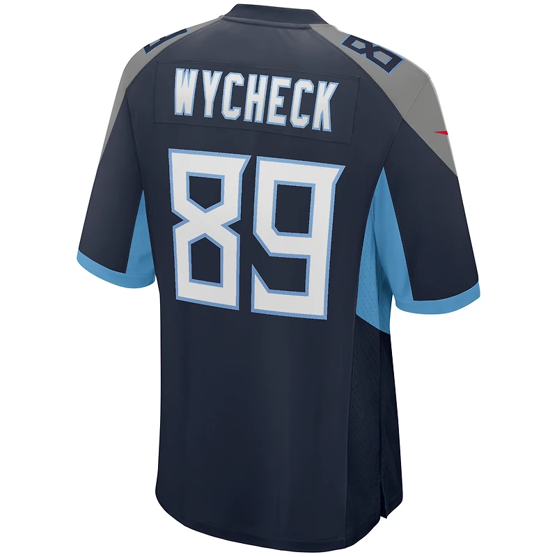 Maillot de joueur retraité Nike Frank Wycheck pour hommes, bleu marine, Tennessee Titans Game