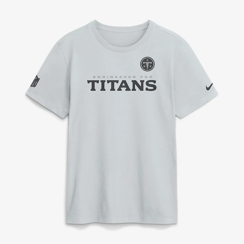 Men's Nike Gray Tennessee Titans Sideline Dri-FIT T-Shirt