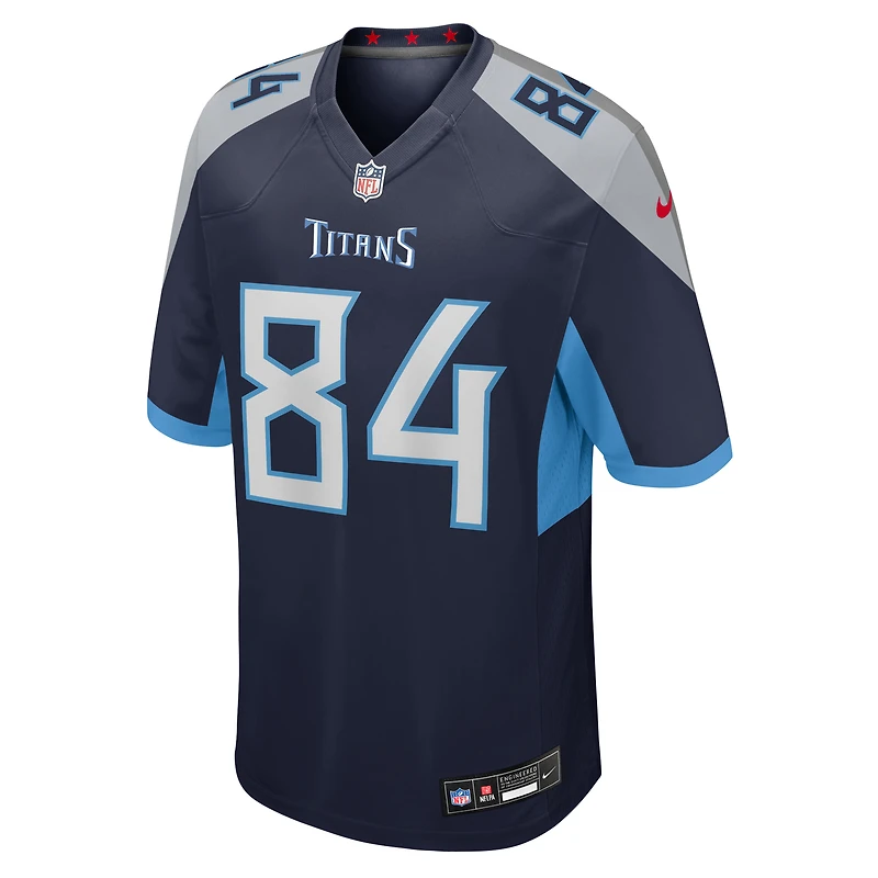Maillot Nike Gunnar Helm bleu marine pour homme des Titans du Tennessee