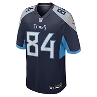 Maillot Nike Gunnar Helm bleu marine pour homme des Titans du Tennessee