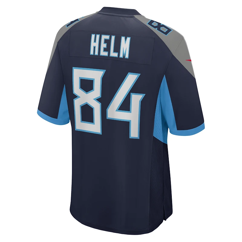Maillot Nike Gunnar Helm bleu marine pour homme des Titans du Tennessee