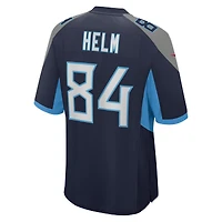 Maillot Nike Gunnar Helm bleu marine pour homme des Titans du Tennessee