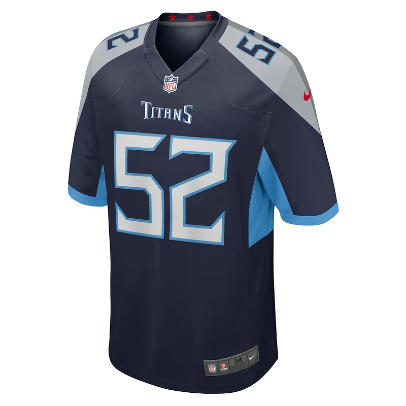 Maillot de match Nike James Williams bleu marine Tennessee Titans pour homme