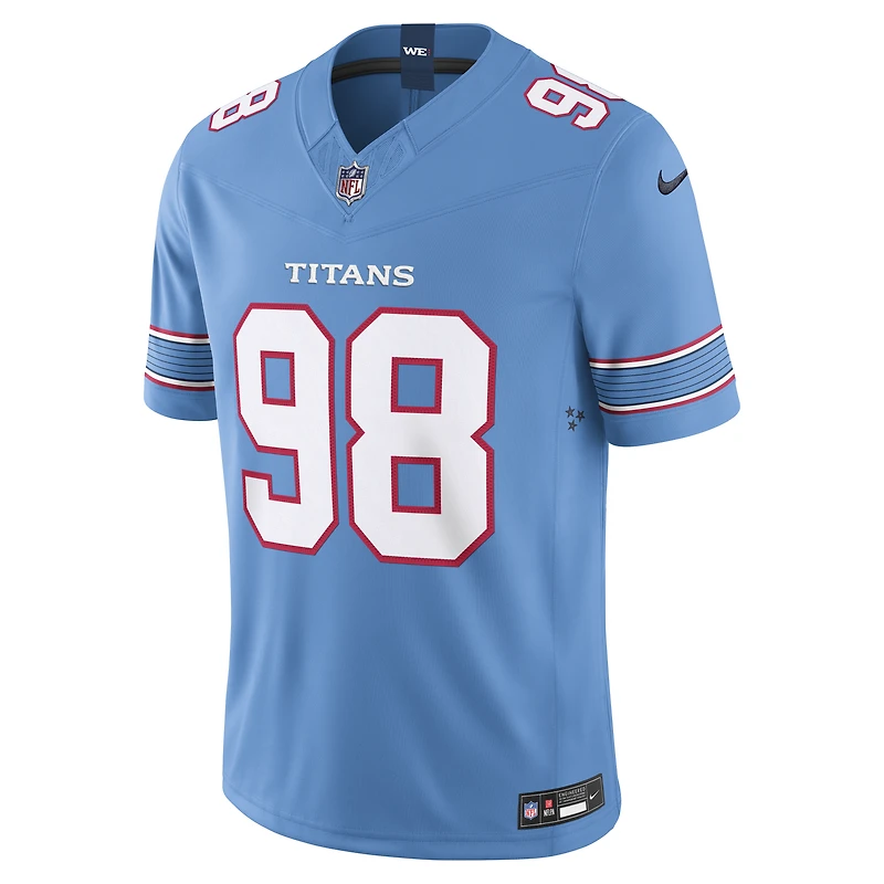 Men's Nike Jeffery Simmons White Tennessee Titans Vapor F.U.S.E. Sewn Down Limited Jersey
