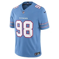 Men's Nike Jeffery Simmons White Tennessee Titans Vapor F.U.S.E. Sewn Down Limited Jersey